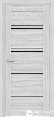 Дверь межкомнатная FRANT Fusion Hyatt LX-2 Ривьера Айс стекло лакобель черное