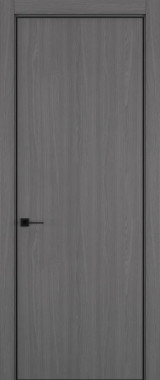 Дверь межкомнатная Hausdoors Дуб серый 1 Minimalism кромка черная