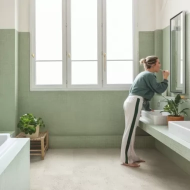 ПВХ плитка Quick Step ILLUME Бетон устричный