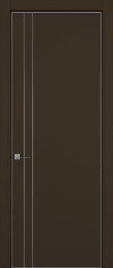 Дверь межкомнатная Hausdoors Керамик коричневый 4 Minimalism L REVERSE кромка матовая