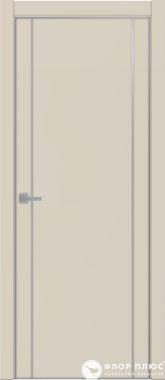 Дверь межкомнатная UBERTURE Тамбурат ПДТч 4103 Магнолия серая кромка