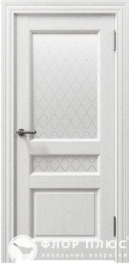 Дверь межкомнатная UBERTURE Сорренто 80014 белый серена остекленная