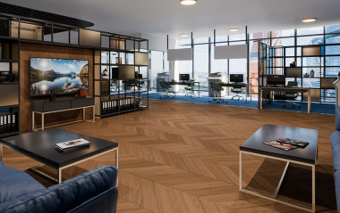 ПВХ плитка DAMY FLOOR Chevron LVT Блуа