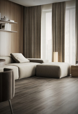 Кварцевый ламинат (SPC) Fargo Bevel Дуб Бастион 50-6191-41