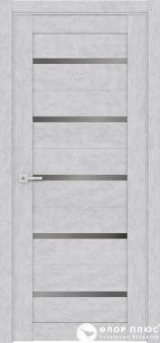 Дверь межкомнатная FRANT Fusion Ritz L1 Бетон снежный стекло мателюкс