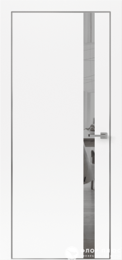 Дверь межкомнатная UBERTURE Тамбурат ПДТОз 4104 Аляска суперматовая серая кромка