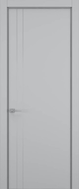 Дверь межкомнатная Hausdoors Шеллак серый 4 Minimalism L REVERSE кромка матовая