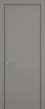 Дверь межкомнатная Hausdoors Керамик серый 3 Minimalism R REVERSE кромка матовая